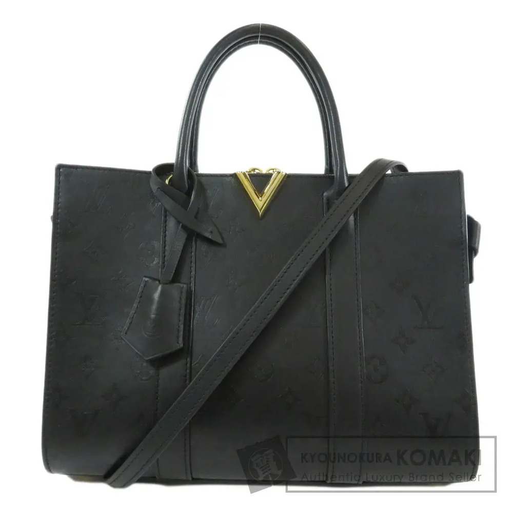 Louis Vuitton Very Tote Bag Leather Black
